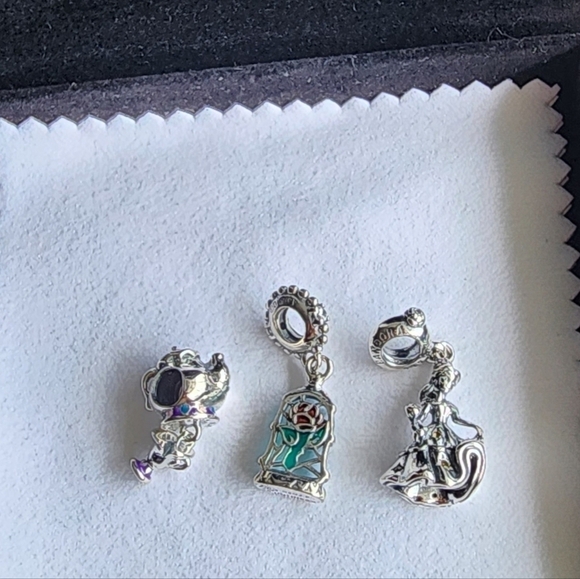 NEW Disney Beauty and the Beast charms bundle for Pandora bracelet - Picture 3 of 5